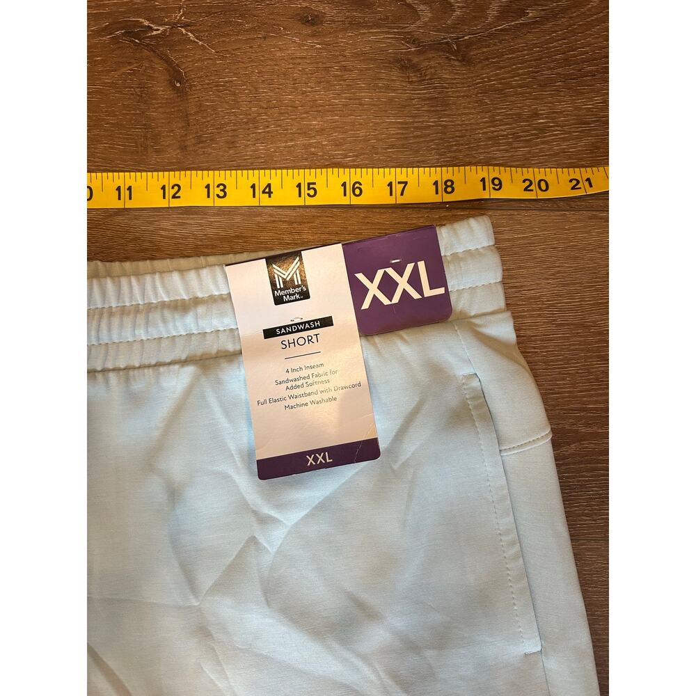 Member’s Mark Women’s XXL Blue Sandwash Shorts 4” Inseam Drawstring NWT - Picture 6 of 8